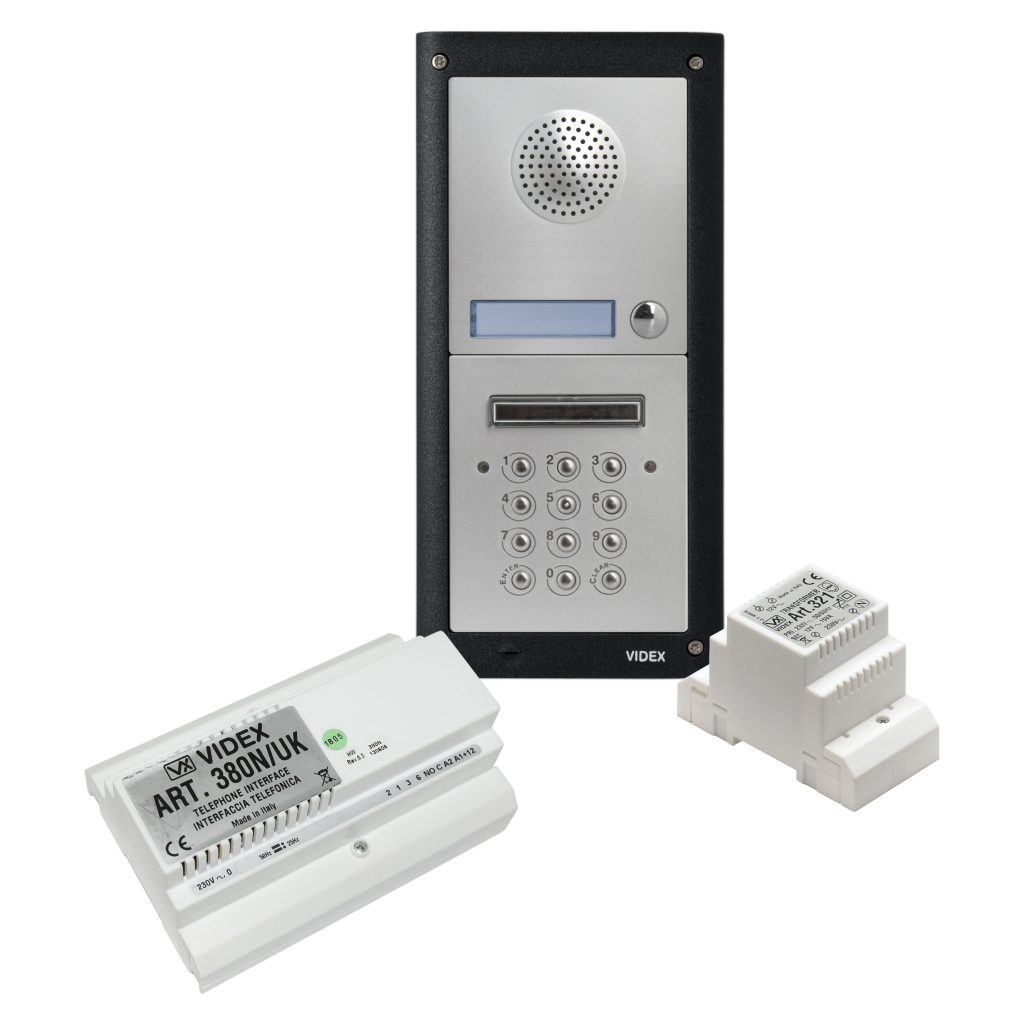 4000 Series 380N/UK Telephone Interface Kits with Coded Access Videx